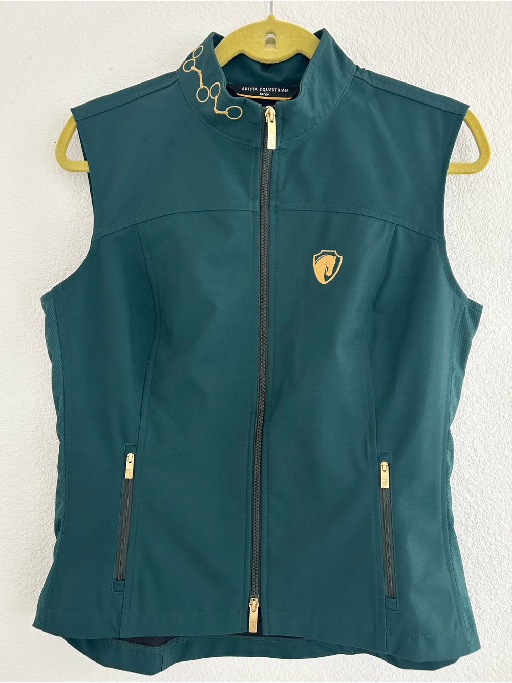 Arista Equestrian Iconic Bit Vest Green Riding Vest  Women